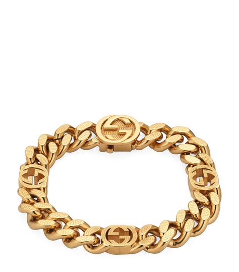 gucci gold chain bracelet.